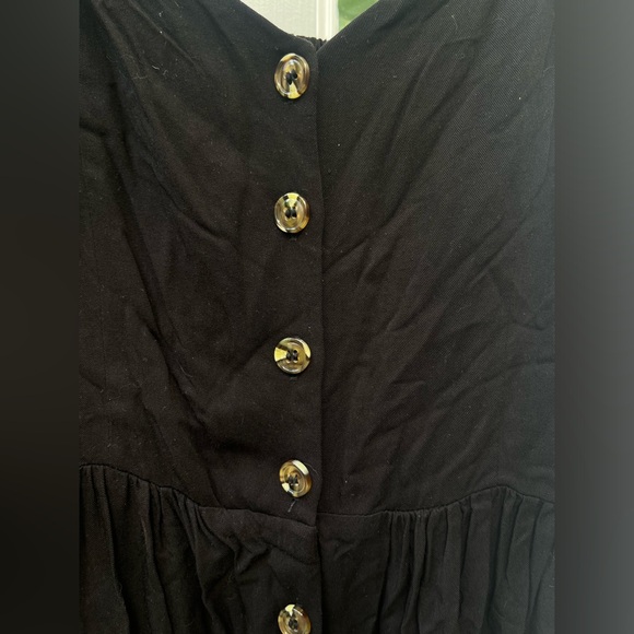 Black button through midi dress - Picture 11 of 14